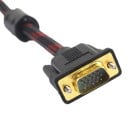 DVI hane till VGA hane adapter Kabel 1,5 m Textilfläta Hållbar design Högkvalitativ videoöverföring För monitorer, projektorer, grafikkort 6