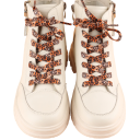 Platta skosnören 100 cm Leopardmönster Snygga nylonskosnören för sneakers Fashionabla skotillbehör Sport och vardagsstil 4