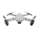 Grå foldbar drone 25x25 cm 4K/HD dobbeltkamera WiFi Fjernbetjening 150m rækkevidde Standere Propelstel USB Beskyttelsesetui 1800mAh 2