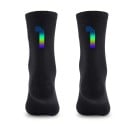 Professionelle schwarze Unisex-Sportsocken EU 39-46 reflektierend Radfahren Outdoor atmungsaktiv Nylon Kniestrümpfe 2