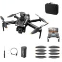 Sammenklappelig drone med dobbelt 6K-kamera, GPS, WiFi, 3000mAh batteri, laserundgåelse, 3 km rækkevidde, 50x zoom, børsteløs motor, controller-etui 1