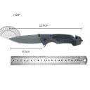 Camping Vouwzakmes 23cm Roestvrij staal Titanium afwerking G10 handvat Outdoor jacht EDC Survivalmes Vouwmes 3
