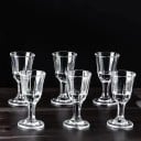 Shotglas med skaft 10 ml 6 x 3 cm Set med 6 st Brandyglas Smakglas Små spritglas Minishotglas 3