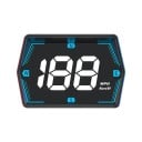 GPS Digitale Velocimetro Head-up Display 7,7 x 5,3 x 2,8 cm Grande Carattere Allerta Velocità Bussola Alimentazione USB Supporto con Ventosa 2