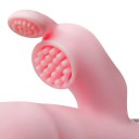 Silikon 3-i-1 kaninvibrator 22,5 cm med 12 vibrationslägen, vattentät, batteridriven, diskret förpackning 3