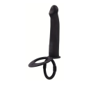 Silikon buttplug med slät yta och dubbel erektionsring för intensiv stimulering, diskret förpackning 1