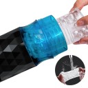 Sug, roterande och rörlig masturbator med realistisk silikoninsats, 10 vibrationslägen, USB-laddning, diskret förpackning 3