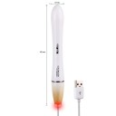 Vit vattentät masturbatorvärmestav med USB-laddning 15x2cm Diskret paket (127 tecken) 4