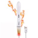 Vit vattentät masturbatorvärmestav med USB-laddning 15x2cm Diskret paket (127 tecken) 5