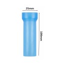 Penishylsa i silikon 10x2,5 cm för användning med vakuumpump eller förlängare, diskret förpackning 4