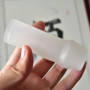 Penishylsa i silikon 10x2,5 cm för användning med vakuumpump eller förlängare, diskret förpackning 8