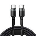 100W hurtigopladningskabel til USB-C, 2m dobbelt USB C til USB type C PD 5A dataopladerkabel, synkronisering og opladning 7