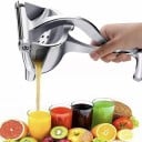 Manuell aluminiumjuicepress 18,7 x 11,2 x 9,3 cm Manuell citruspress Köksjuicepress Slitstark metalljuicer 3