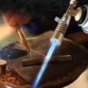 Multifunktionell gasbrännare 12 cm Justerbar Flame Kök Flaming Lighter Handheld Crème Brûlée Brännare Lödning BBQ DIY 3