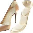 Inläggssulor för pumps Neutral färg med tå Andas mjuka innersulor för bekväm gång Tryckavlastning framfot För damskor 4