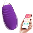 Vibrerande ägg med mobilapp, 10 vibrationslägen, 6 kontrolllägen, dragsladd, USB-laddning, diskret förpackning 4