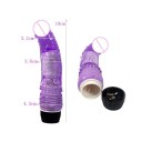 Transparent TPE vibrator 19x4,5 cm med realistisk form och starka vibrationer, batteridriven, diskret förpackning 7
