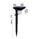 LED solární bodové světlo se senzorem pohybu Vodotěsná venkovní lampa na zeď i trávník Zahradní osvětlení Dekorace Solární nabíjení 2