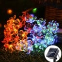 Solární řetězová světla 7 m 50 LED Barevný třešňový květ Venkovní dekorace Solární osvětlení na zahradu, strom, pergolu, altán 3