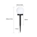 3 st Solar LED-ljus Utomhus Trädgårdsbelysning Vit glödlampa Vattentät Solar Lights Dekoration för gräsmatta, stig, bakgård, uteplats 3