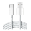 Snabbladdning USB C och USB A Datakabel 1,5m 35W 6A för laddning och synkronisering Typ C Tålig lång telefonkabel 2