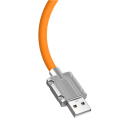 Rychlonabíjecí kabel 1 m 120W 6A USB A na Lightning pro iPhone datový silikonový kabel pro nabíjení pružný 7
