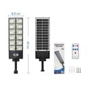 Solární venkovní pouliční osvětlení 62x16,5 cm Vodotěsné světlo na zahradu s čidlem pohybu Dálkové ovládání Integrovaný LED panel Nádvoří 2