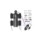Silikonvibrerande manlig masturbator med 20 vibrationslägen och USB-kontroll 10,5x6 cm diskret förpackning 2