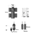 Silikonvibrerande manlig masturbator med 20 vibrationslägen och USB-kontroll 10,5x6 cm diskret förpackning 3