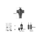 Silikonvibrerande manlig onanator med 20 vibrationslägen och USB-kontroll 6,7x4,6 cm diskret förpackning 2