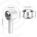 Automatisk manlig onani med sugkopp, vibrationer, rotation och 6 rörelselägen, silikoninsats, vit diskret förpackning 5