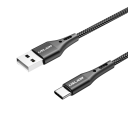 Snabbladdningskabel USB A till USB C 2m 3A flätad nylonkabel Snabbladdningsmobiltelefon 8