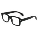 Fyrkantiga läsglasögon i plast +3,50 Blått ljusskydd Elegant svart båge Modern design Relief för trötta ögon 1