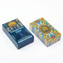 Tarotkort med 78 illustrationer i målat glas-stil med måtten 10,3 x 6 cm lämpliga för att tolka framtiden och personlig utveckling 6