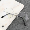 Runda metallglasögon med blått ljusfilter Elegant design Datorglasögon Ögonskydd Arbets- och fritidskläder 4