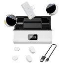 Magnetisk trådlös mikrofon Lightning för iPhone 100 m räckvidd 6+23 timmars batteritid Brusreducering Efterklangsövervakning Laddningsfodral 2