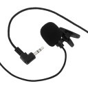 Trådbunden lavaliermikrofon med 3,5 mm uttag 1,1 m, omnidirektionell inspelning, batterifri minimikrofon med klämma för Android- och Windows 5
