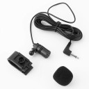Extern bilmikrofon med 3,5 mm-kontakt Kabellängd 3 meter Dubbelfäste Kompatibel med GPS och handsfree 3