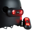 LED-varningsbakljus för motorcykelhjälm 8,8 x 3,7 cm vattentät säkerhetscykelljus signalljus 2