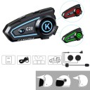 Bluetooth-headset för öppen motorcykelhjälm med hård mikrofon IPX7 Vattentät Bluetooth 5.3 1000mAh Ljus Brusreducering Samtal 2