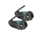 Set med 2 EJEAS Q8 motorcykelintercoms med Mesh-anslutning för 6 förare, Bluetooth 5.1, IP67, brusreducering, 17 timmars batteritid 1
