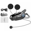 Motorcykelintercom X1 med mjuk mikrofon Bluetooth 5.0 IPX6 uthållighet 17 timmars röststyrning för integralhjälmar och rallyhjälmar 3