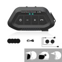 Motorcykel Bluetooth-headset LX2 med fast mikrofon IP67 12 timmars batteritid knappstyrning för öppna hjälmar utan intercom 2