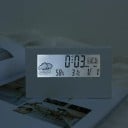 Digitální teploměr s vlhkoměrem a budíkem 13 x 7 cm LCD displej ABS plast Vnitřní měření teploty a vlhkosti Opakované buzení 5