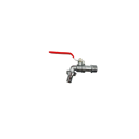 Mässingsvattenkran 1/2" med 3/4" utlopp trädgårdsventil för IBC-tank utomhus frostsäker kran med spak balkong trädgårdsbevattning 1