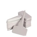 Ensemble de 100 étiquettes blanches en plastique pour plantes 10 cm en forme de T Étiquettes descriptibles pour semis et pots de fleurs 3