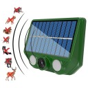 Solcellsdriven ultraljudsdjursavskräckare 20–36,5 kHz skadedjursavskräckare för trädgården IP66 200–300 m USB-laddningsbar 9,4 x 7,4 cm 3