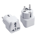 Uniwersalny adapter podróżny UE typu E/F, reduktor wtyczki, gniazdo elektryczne, 100–240 V, ognioodporny, europejski adapter wtyczki 4