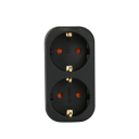 Multifunktionell EU-uttagsadapter 8×5 cm dubbelt eluttag 2500W 250V 16A laddning av flera enheter elegant design hushåll 5