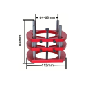 Domkraft 11,5 x 10 cm Aluminiumlegering med vev Hål för 65 mm motor Höjdjusterbart hållare för fräsning 2